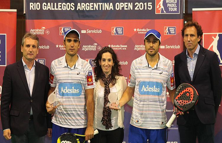 Fernando Belasteguín y Pablo Lima, ganadores del Río Gallegos Open