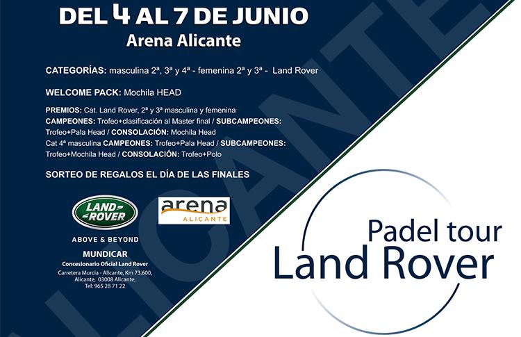 Cartel de la cuarta prueba del Land Rover Pádel Tour 2015