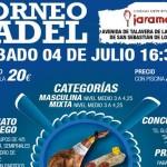 Cartel del Torneo que organizará Padelon en el Jarama