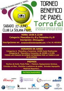 Affisch för välgörenhetsturneringen som ska spelas i La Solana