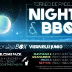 Cartel del Torneo Nocturno que Time2Pádel organizará en Moraleja Box