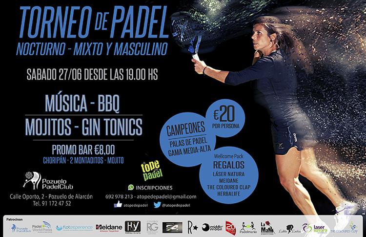 Affisch för A Tope Padel-turneringen på Pozuelo Pádel Club
