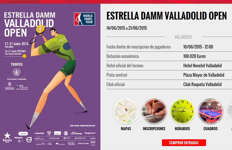 Cuadro del Estrella Damm Valladolid Open