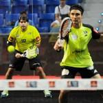 Los favoritos muestran sus cartas desde el principio en Mallorca Cristian Gutiérrez-Agustín Gómez Silingo, en acción en el Estrella Damm Palma de Mallorca Open