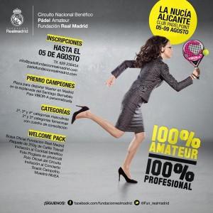 Manifesto del test del secondo circuito della Real Madrid Foundation
