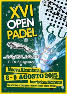 Cartel del XVI Open Jaguar Ciudad de Salamanca - Nueva Alcántara