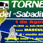 ラ・ソラナで開催された「サバディート」トーナメントのポスター