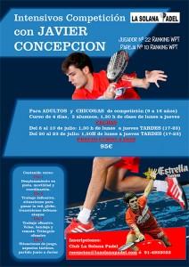ملصق لدورات المنافسة المكثفة التي يدرسها خافيير كونسبسيون في لا سولانا