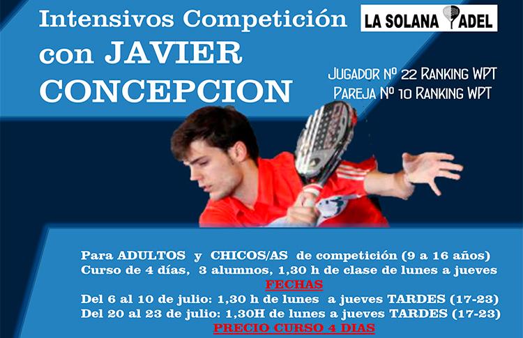 Poster der Intensivkurse von Javier Concepción in La Solana