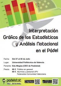 PadelStat e seu curso de interpretação gráfica de estatísticas e análise notacional em padel
