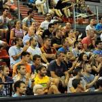 Gran ambiente en las gradas durante la disputa del Estrella Damm La Nucía Open