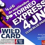 Cartel de los Torneos Expréss que ASPADO organizará en el Club Blue Pádel