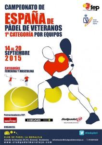 Manifesto del campionato spagnolo dei veterani della categoria 1ª