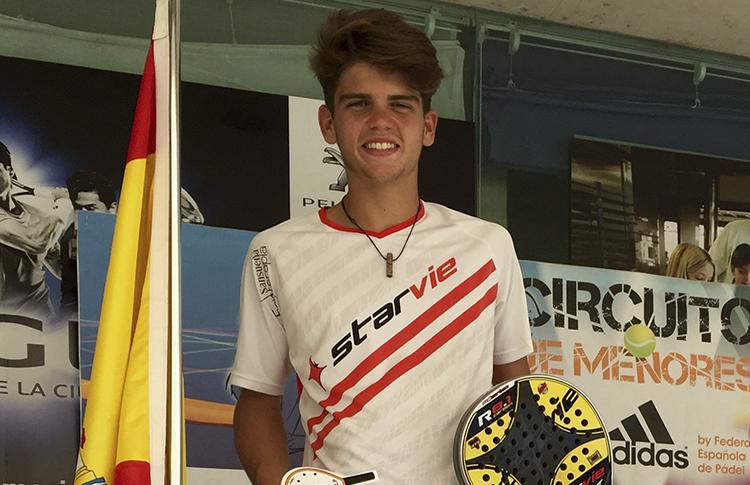 Javier Garrido, ungt löfte om den spanska padeln