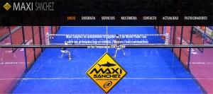 Nueva página web de Maxi Sánchez
