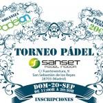 Cartel del Torneo de Padelon en Sanset Pádel