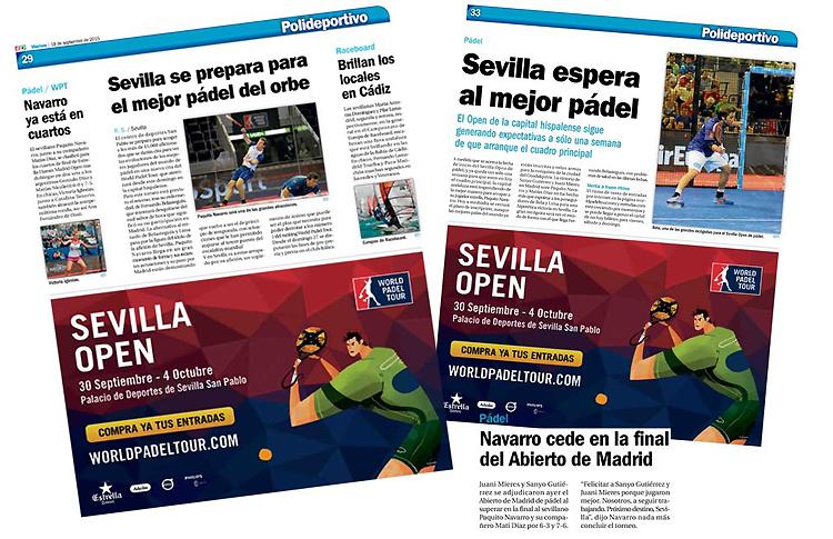 Estrella Damm Sevilla Open börjar skapa stora förväntningar