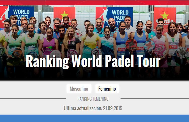 Cambio en la forma de calcular el Ranking World Pádel Tour