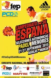 Cartaz do Campeonato de Espanha de Seleções Autônomas de Menores