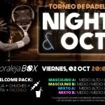 Cartel del próximo torneo de Time2Pádel en Moraleja Box