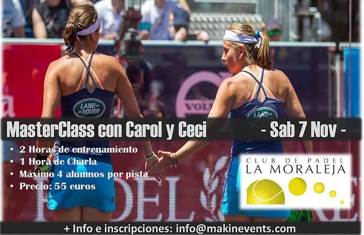 MasterClass de Carolina Navarro y Cecilia Reiter en Padel Club La Moraleja