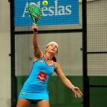 Carolina Navarro, en acción en el Galicia Open
