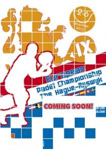 Cartell del IXè Campionat d'Europa de Pàdel