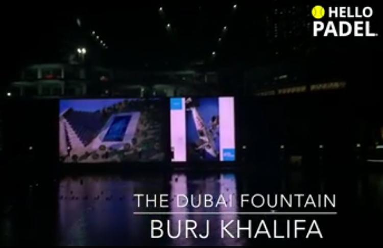 Spettacolare video promozionale del Dubai Padel Master a Burk Khalifa