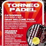 Cartel del Torneo que Padelon organizará en la Ciudad de la Raqueta