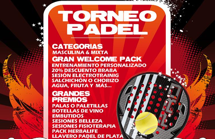 Poster des Turniers, das Padelon in der City of the Racket organisieren wird