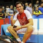 Paquito Navarro, feliz tras su debut en acción en el Estrella Damm Sevilla Open