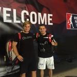 Peter Alonso Martínez y Ernesto Moreno, felices tras su buen debut como pareja