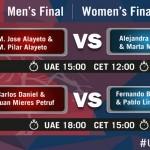 Sigue las finales del Dubai Padel Master, EN DIRECTO Todo listo para las finales del Dubai Padel Master