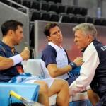 Ramiro Choya, en el banquillo con Matías Díaz y Paquito Navarro