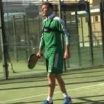 Joaquín, centrocampista del Betis, todo un 'maestro' del pádel