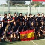 La selecció espanyola de menors, abans de partir per al Xè Campionat del Món