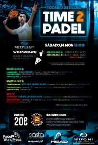 Poster of the Time2Pádel Tournament in Set Point