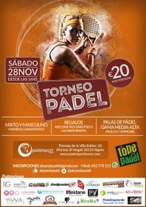 Cartel del Torneo de A Tope de Pádel en PádelSport Home