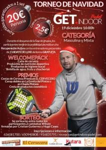 Cartel del Torneo de Navidad de GET Indoor Pádel