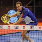 Juan Martín Díaz, en acción en el Estrella Damm Másters Finals