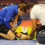 Pablo Lima sufre una rotura de radio durante las semifinales del Estrella Damm Másters Finals