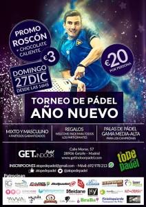Affisch för A Tope de Pádel-turneringen på GETs inomhusbanor