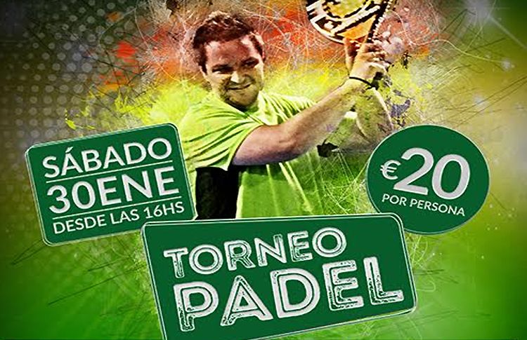 Poster van het A Tope de Pádel-toernooi op de hellingen van de BallPádel Club