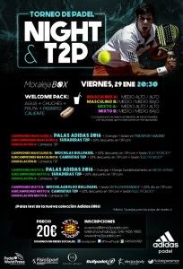 Plakat des Time2Pádel-Turniers in der Moraleja-Box