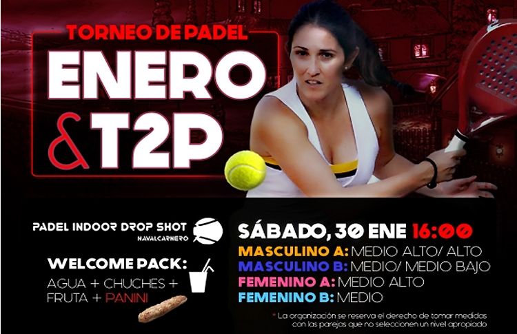 Affisch för Time2Pádel-turneringen i Navalcarnero
