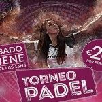 Cartel del Torneo de A Tope de Pádel en GET Indoor