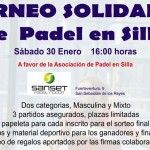 Cartel del Torneo Solidario de Pádel en Silla de Ruedas