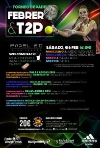 Plakat des Time2Pádel-Turniers in Pádel 2.0