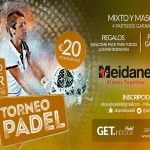 Cartel del Torneo de A Tope de Pádel en las pistas de GET Indoor Pádel