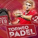 Cartel del Torneo de A Tope de Pádel en las pistas de GET Indoor